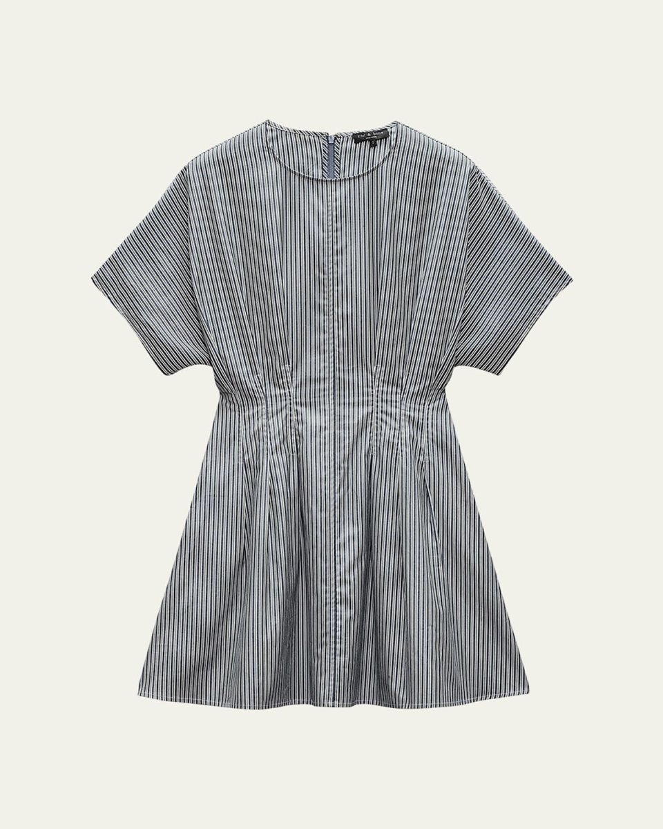 Maddie Stripe Poplin Mini Dress